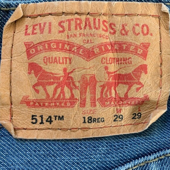 Levi's 514 Jeans Youth 18 Regular Slim Straight Leg Blue - Picture 9 of 9